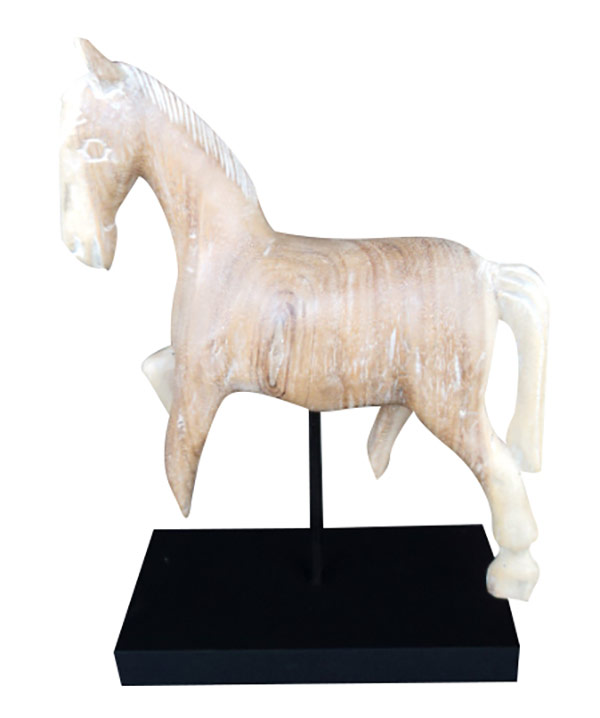 Horse on plinth