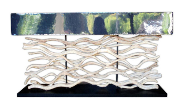 Lampe liane avec abat jour noir